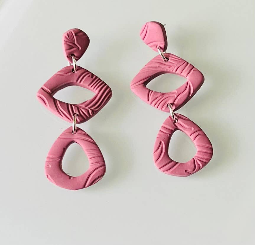 Earrings Mauve Dangle