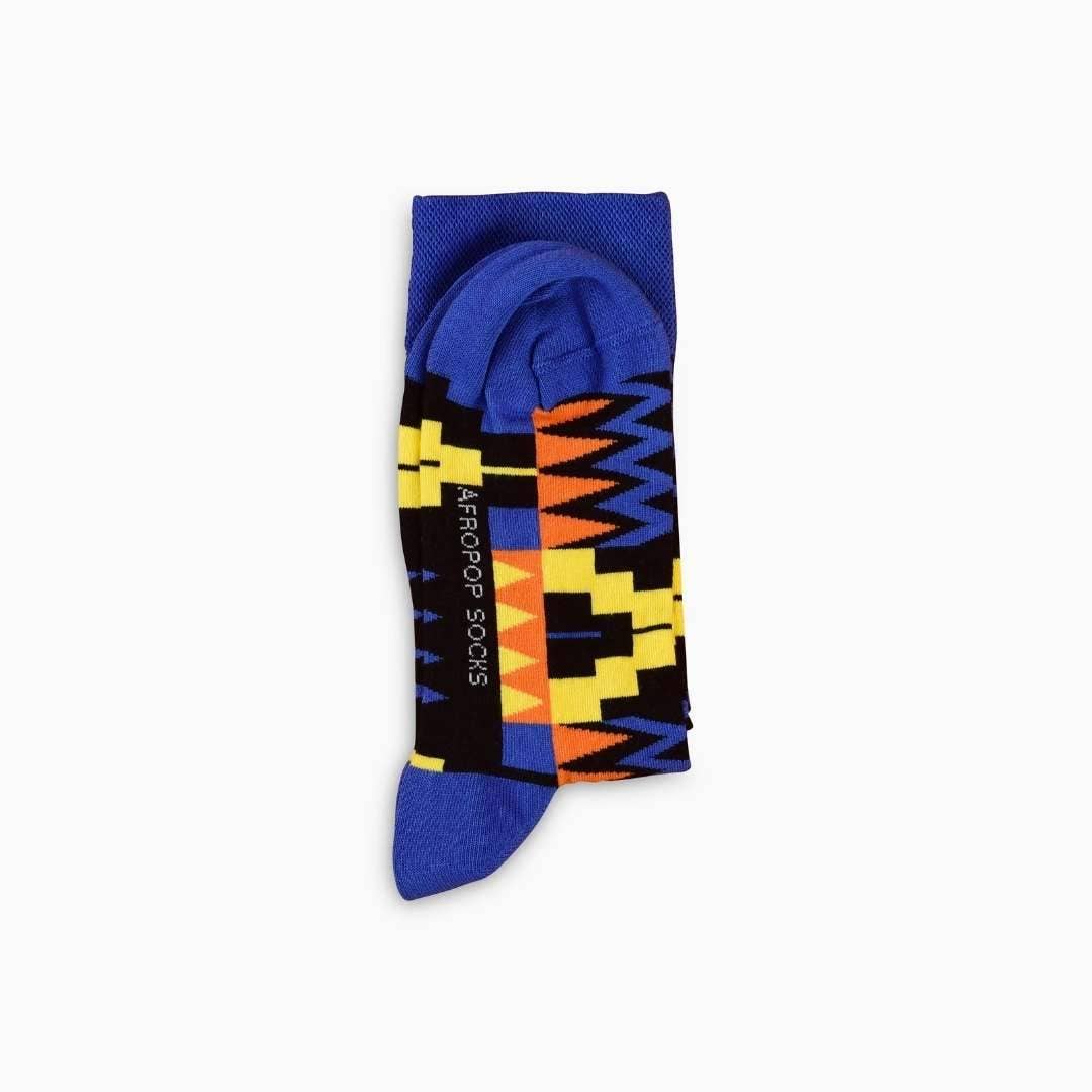 Afropop Socks - Zion Blue