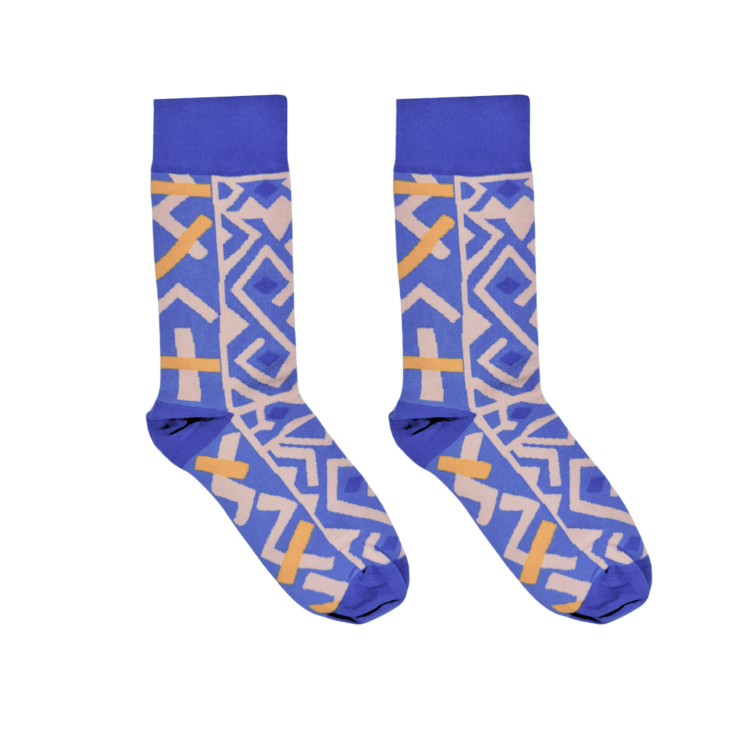 Afropop Socks - Kasai Purple