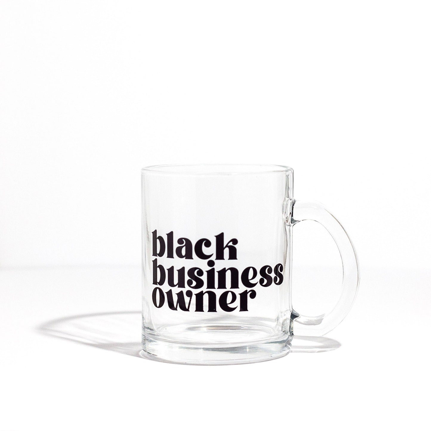 Glass Mug- Black Business Owner