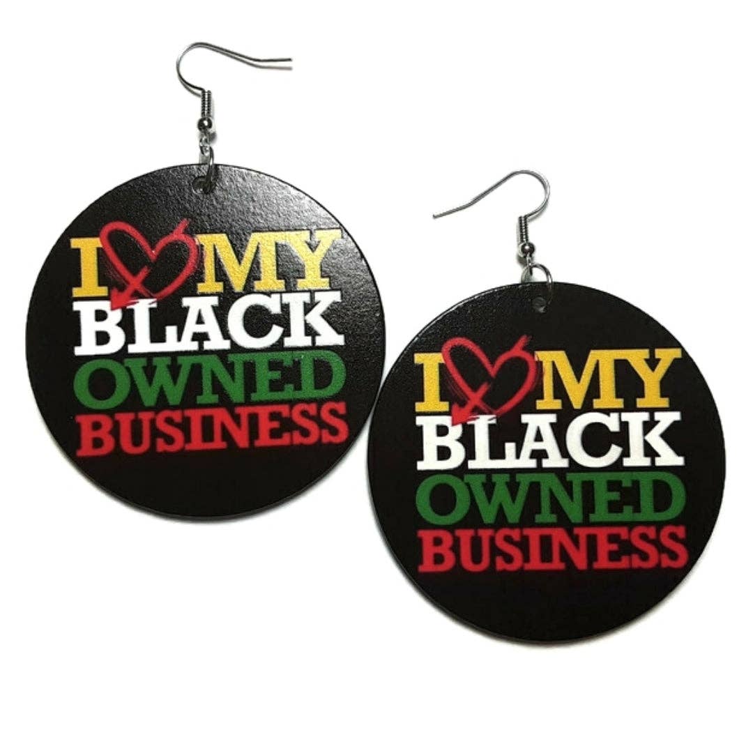 Earrings - I Love My Black Owned Business