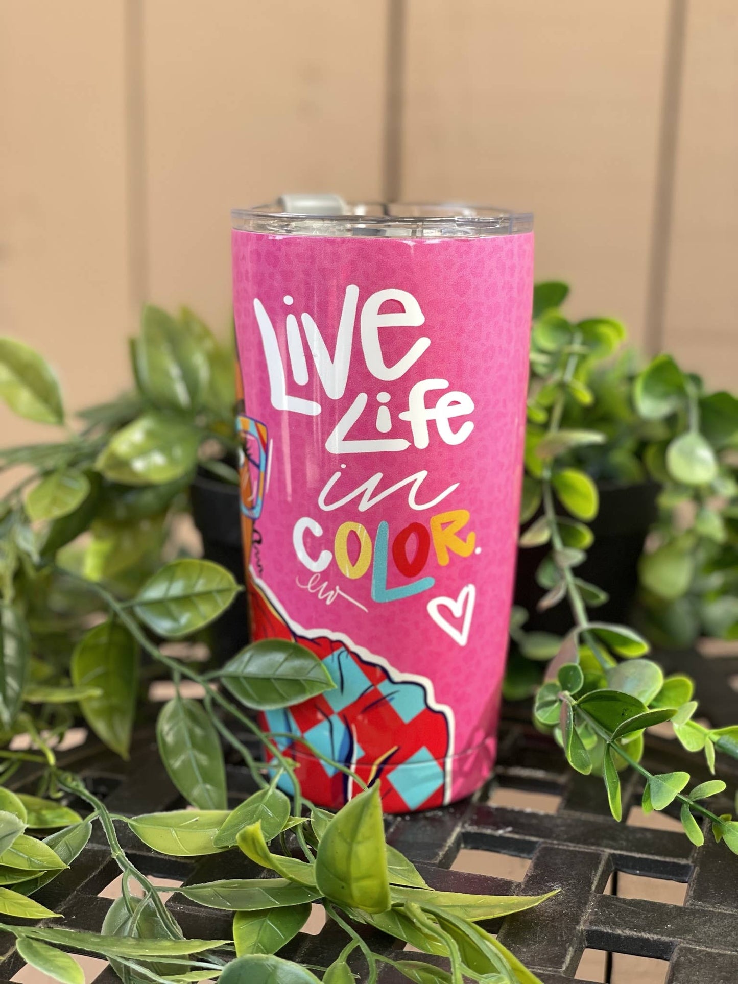 Travel Tumbler Live Life In Color