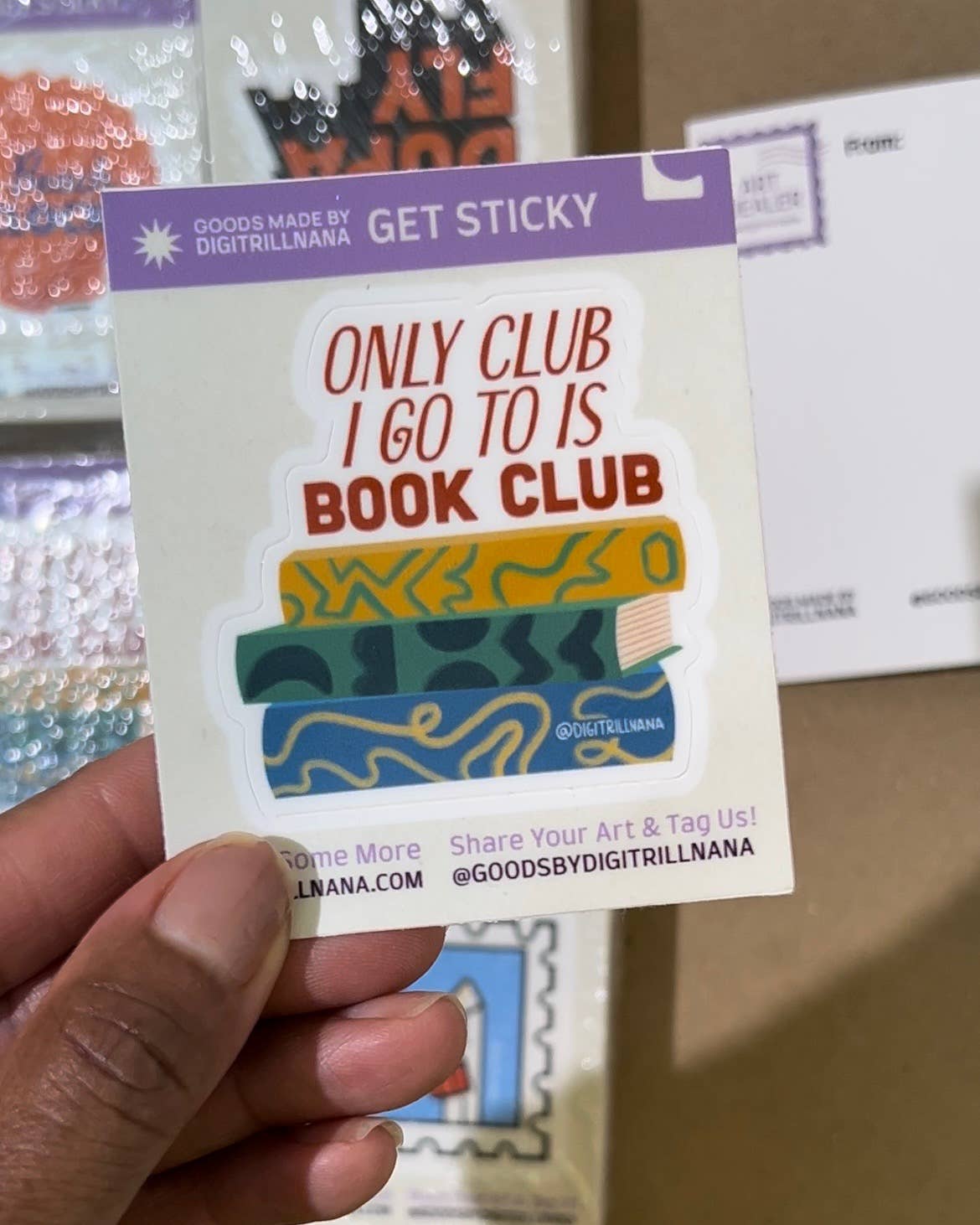Vinyl Sticker - Book Club Only