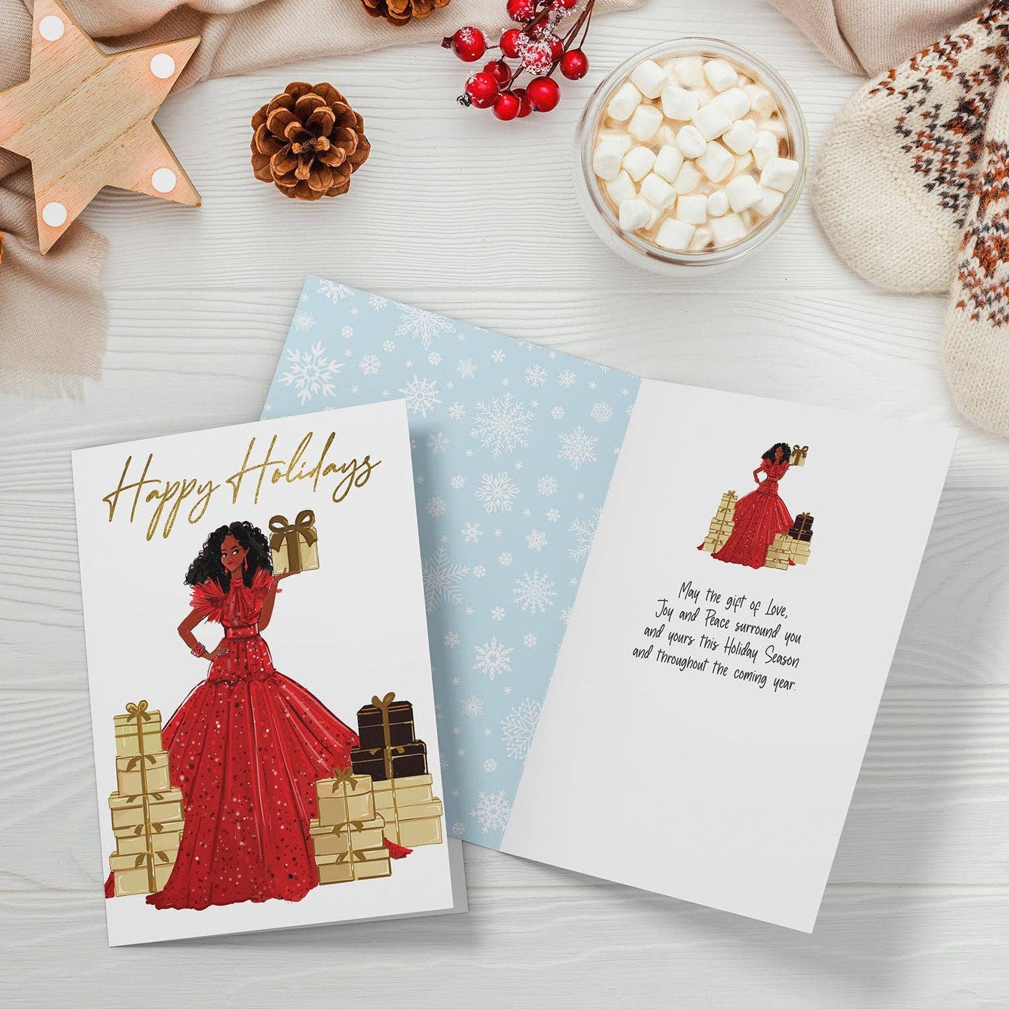 Christmas Cards - Gown and Gifts C992