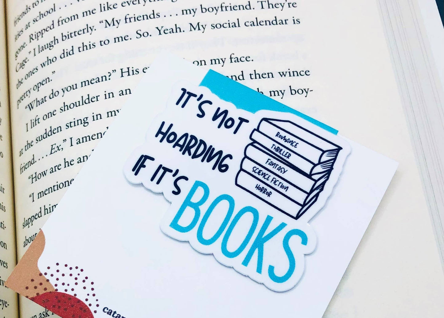 Bookmark Magnetic - Not Hoarding if it's Books