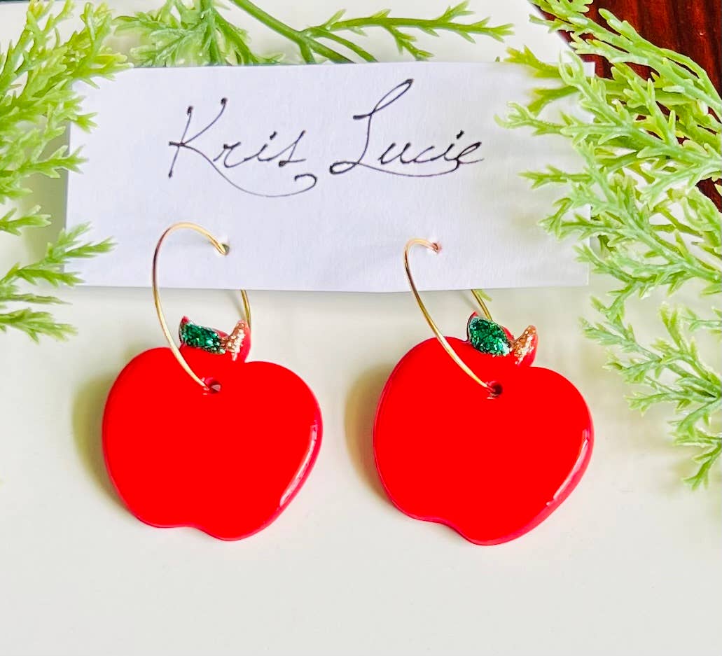 Earrings - Apple