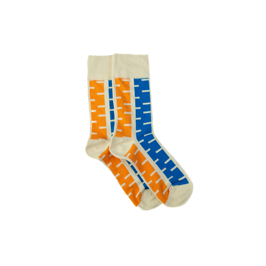 Afropop Socks - Cream Stripes