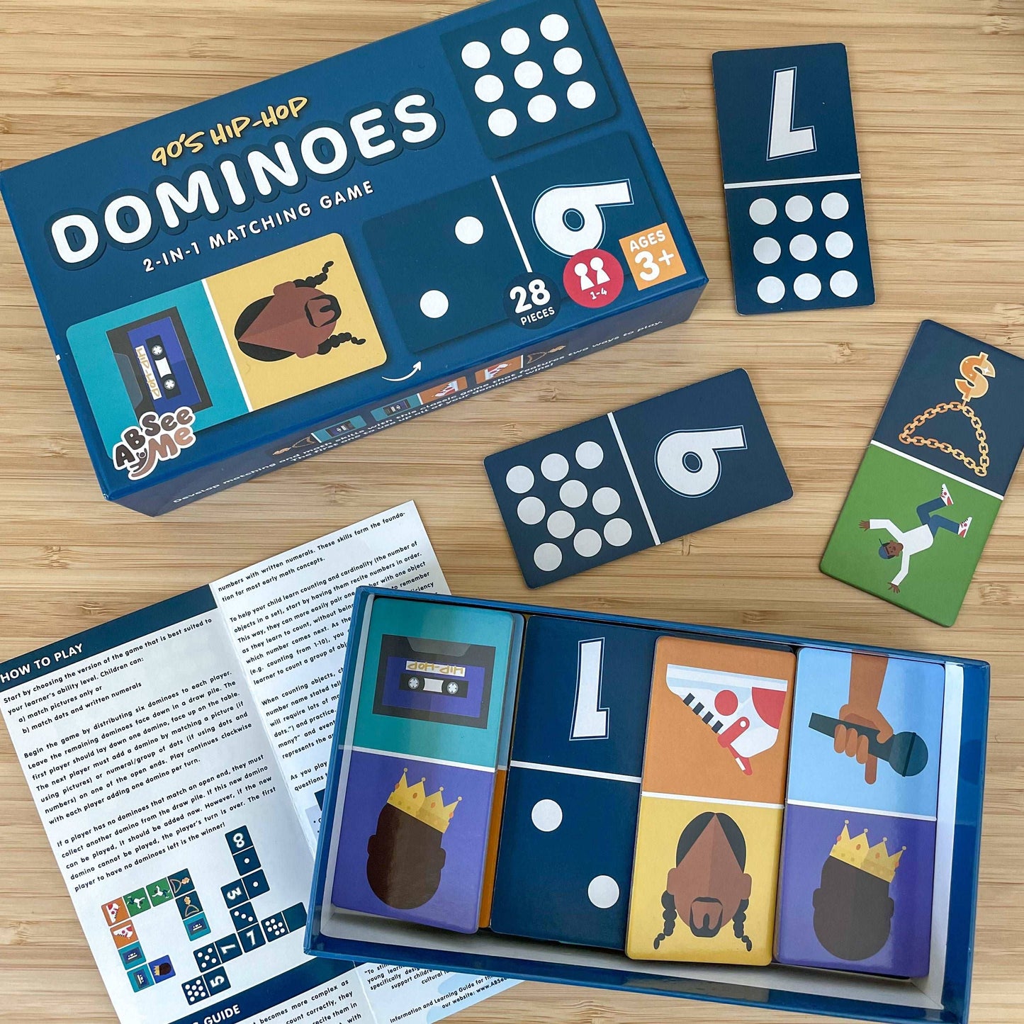 90's Hip-Hop Counting Dominoes