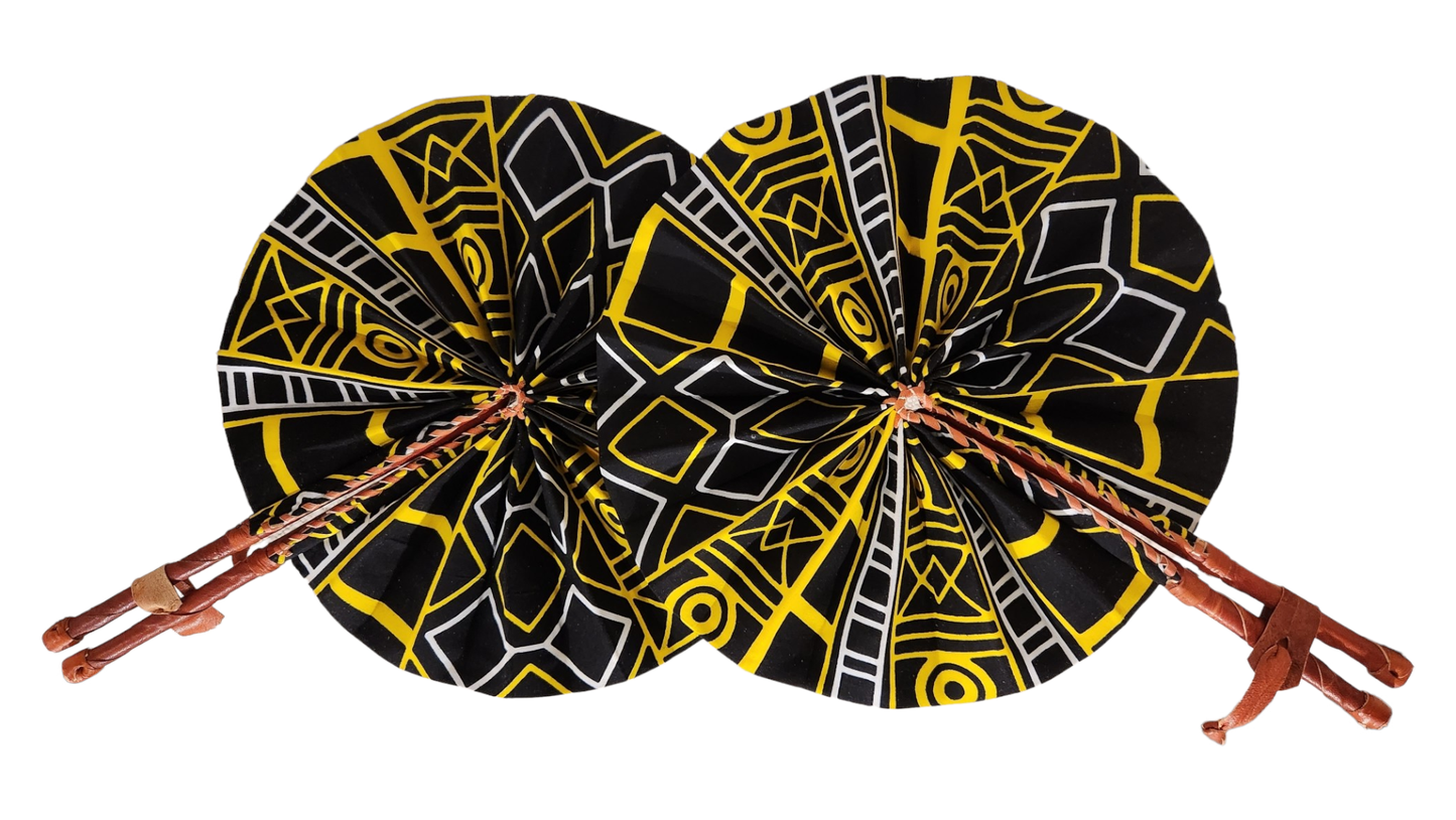 Ankara Fan - Black/Yellow/White