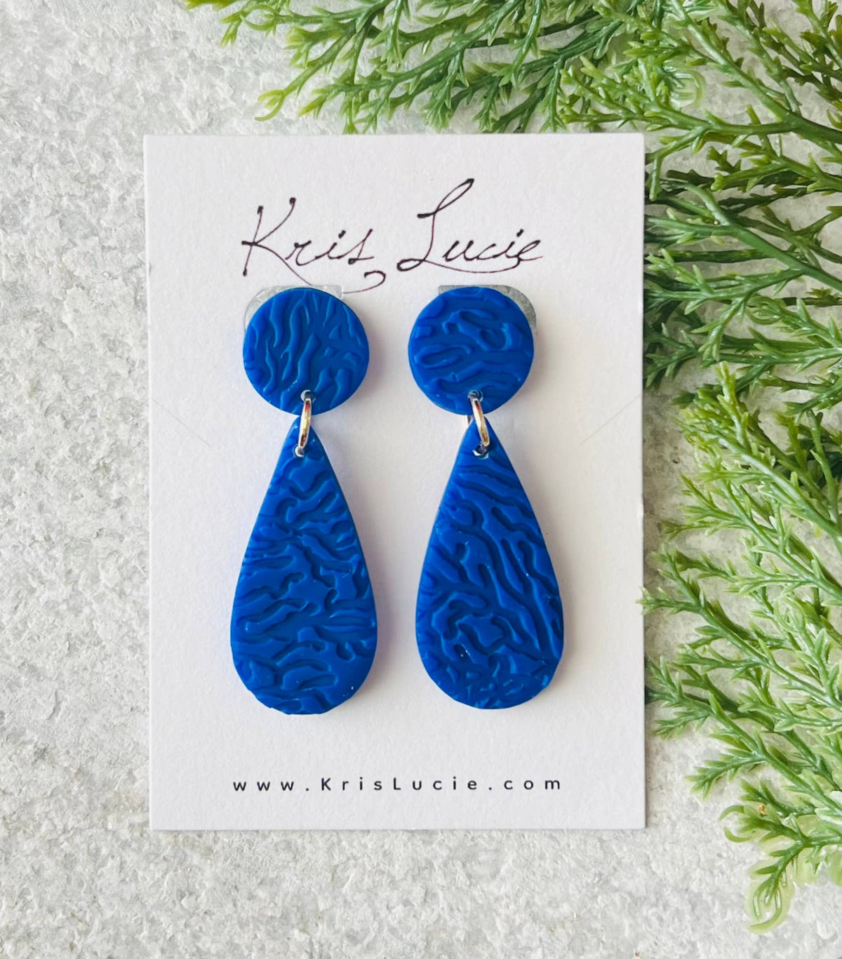 Earrings - Cobalt Blue