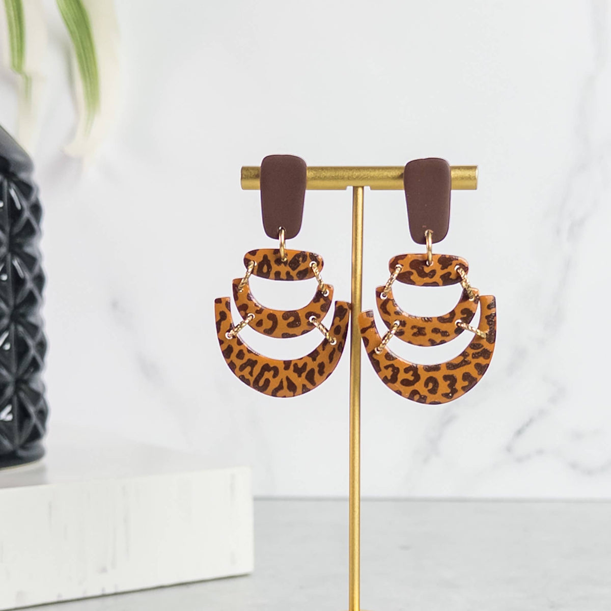 Earrings - Aja Clay Dangle