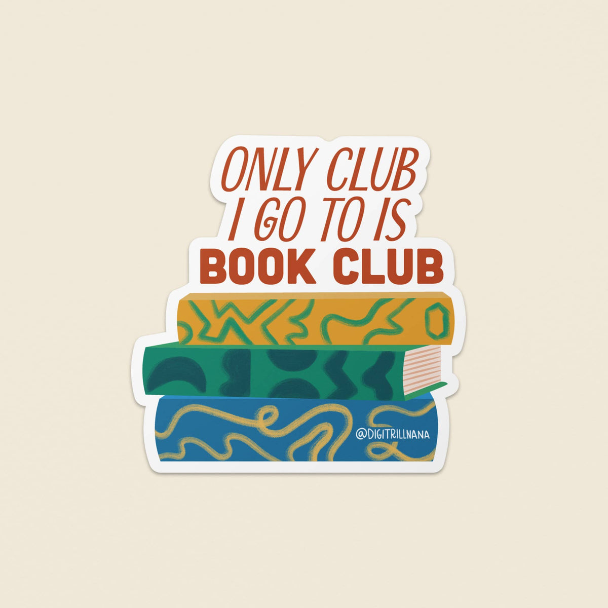 Vinyl Sticker - Book Club Only