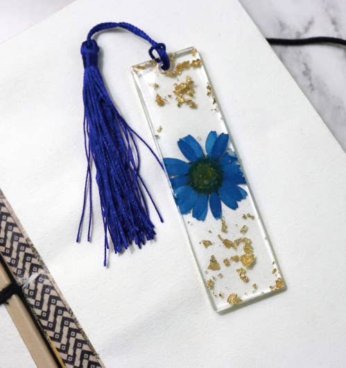 Mini Floral Resin Bookmark