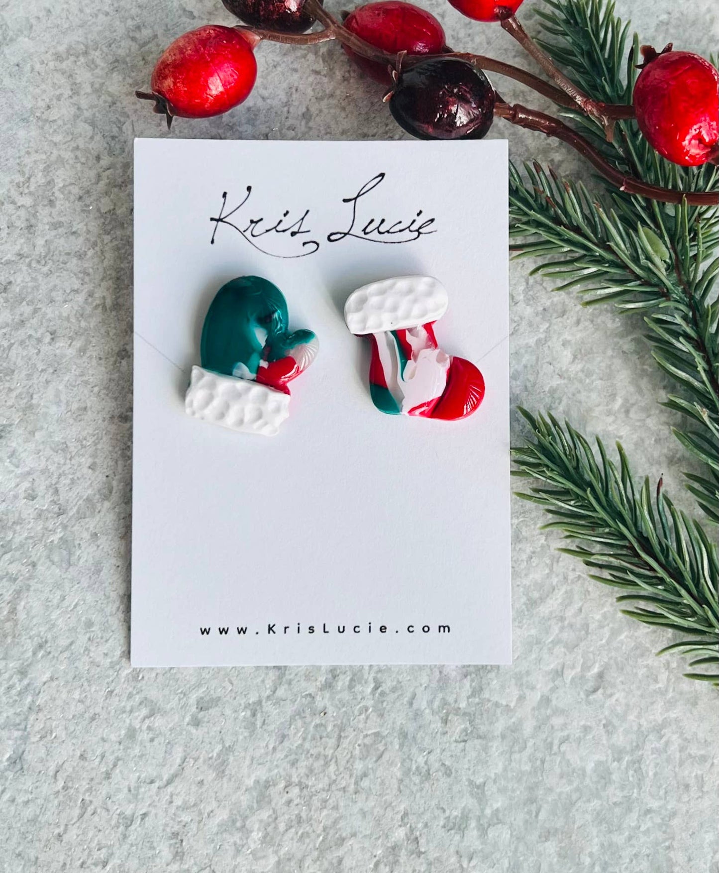 Earrings - Sock & Mitten Studs