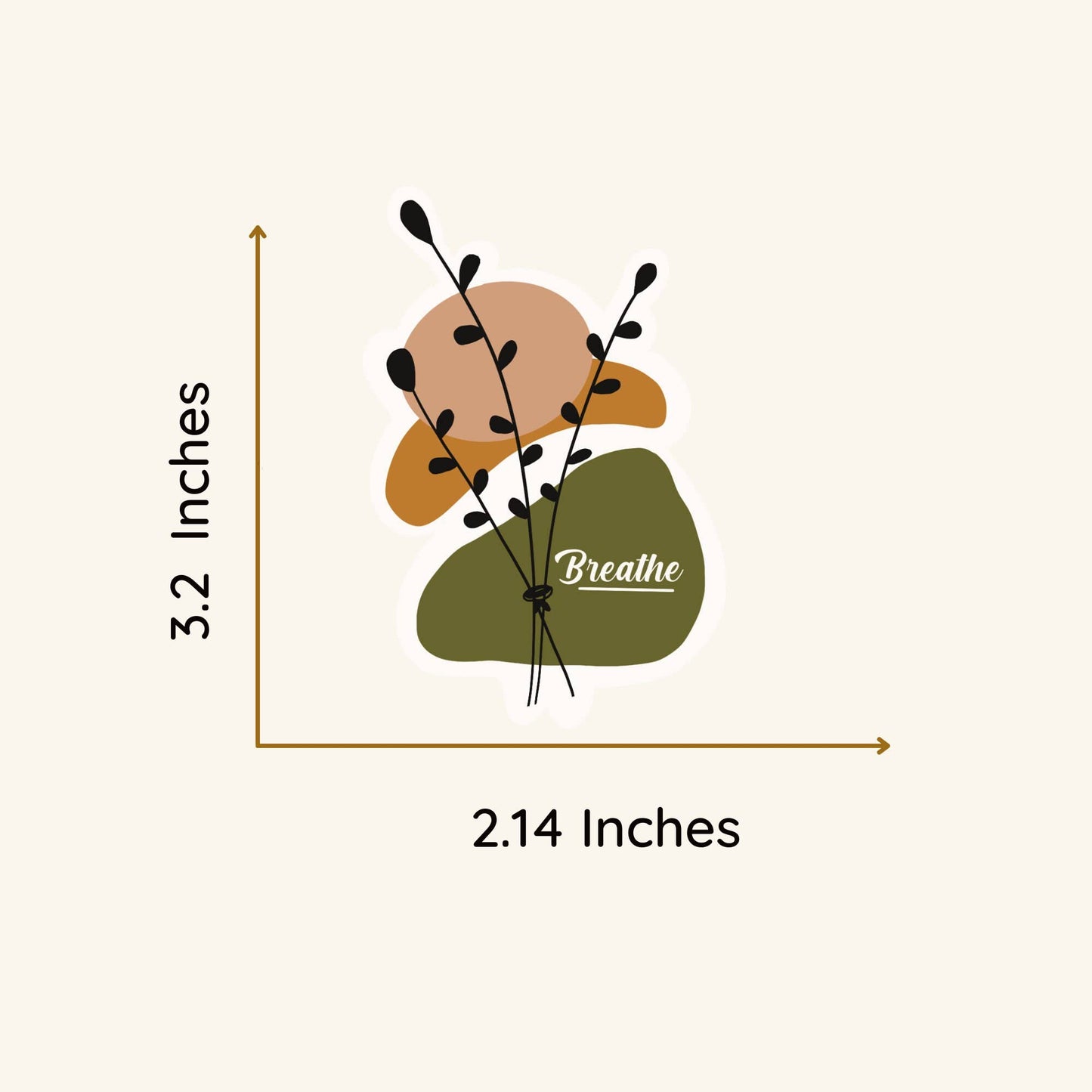 Vinyl Sticker Breathe