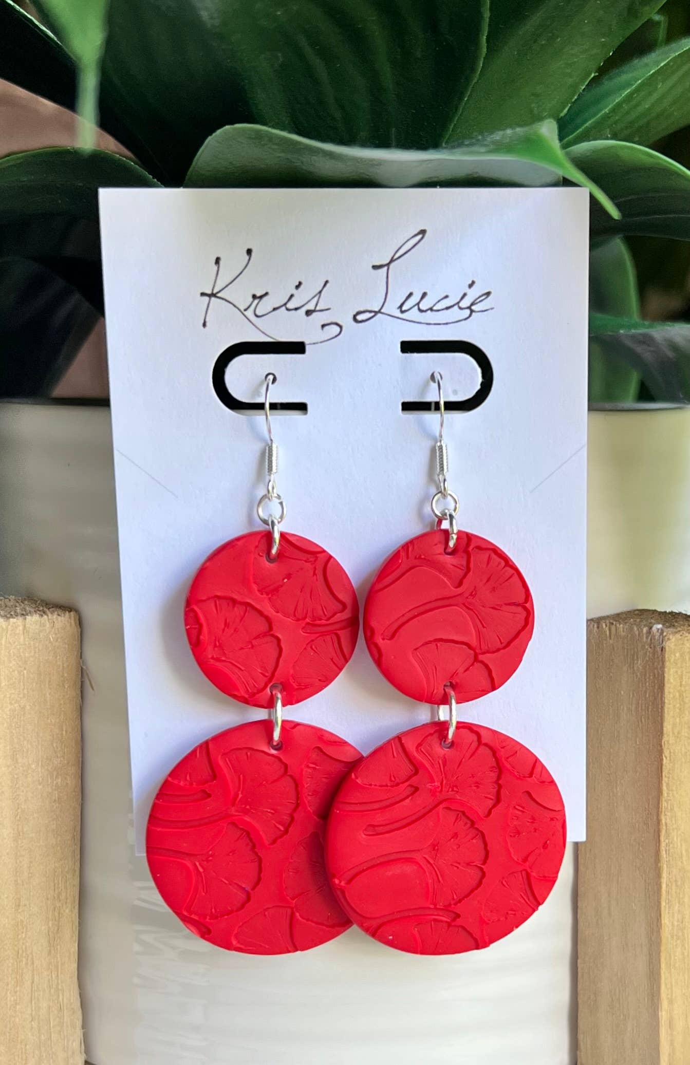 Earrings Alexa Red