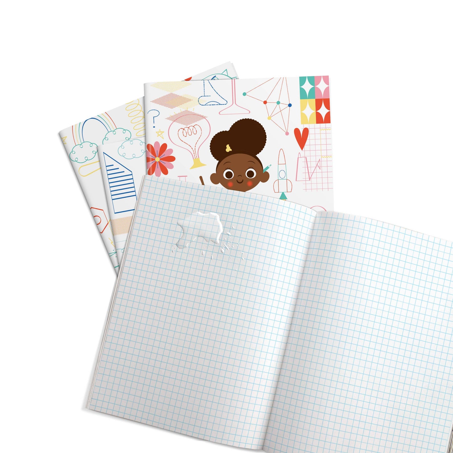 FOLKUS Ada Twist Scientist Stone Paper Notebook 3 Pack Set