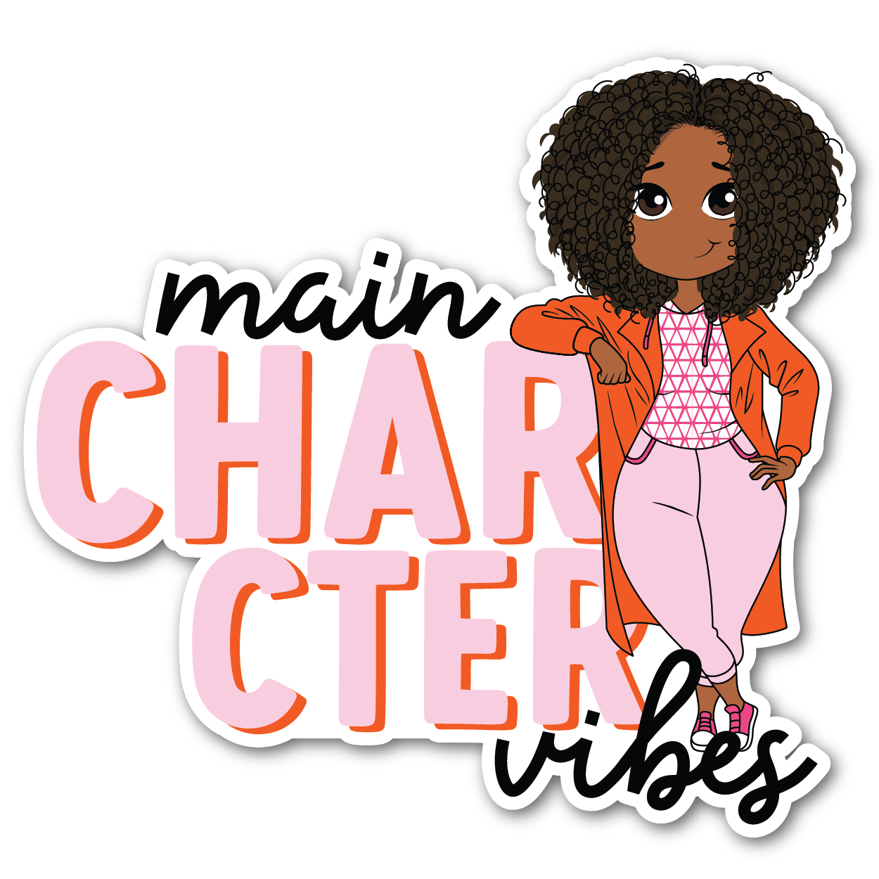 Vinyl Sticker - Main Character Vibes