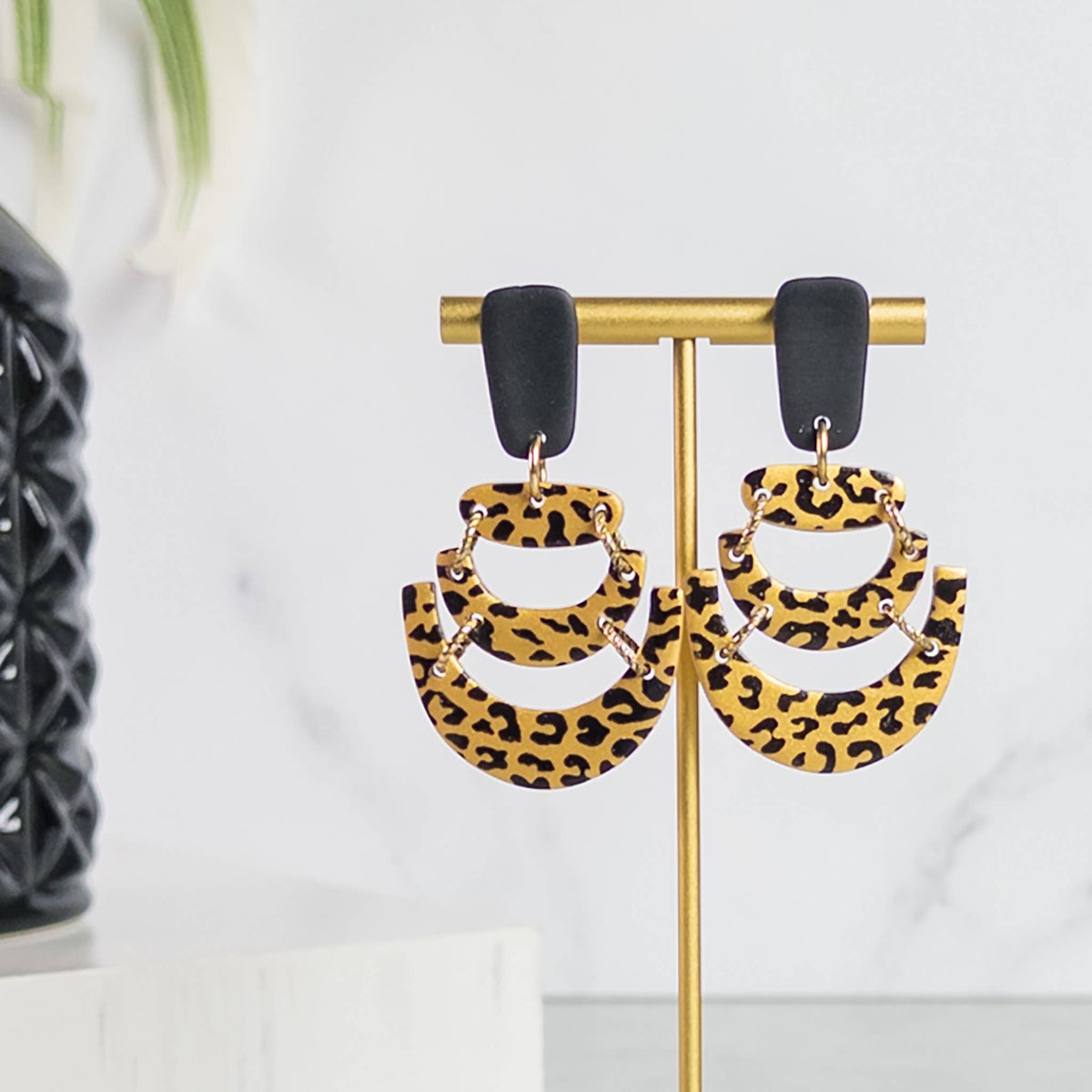Earrings - Aja Clay Dangle
