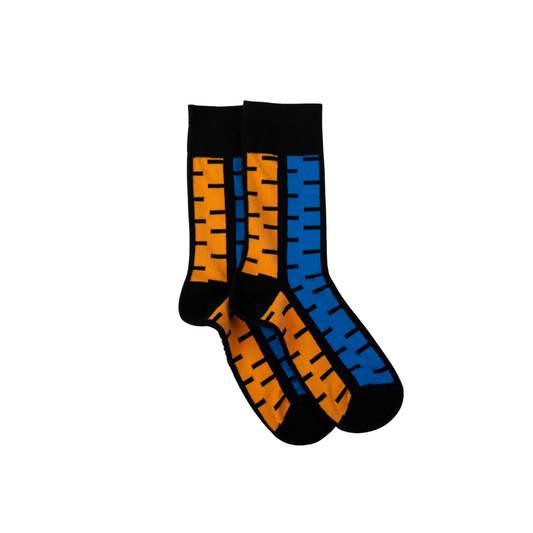 Afropop Socks - Black Stripes