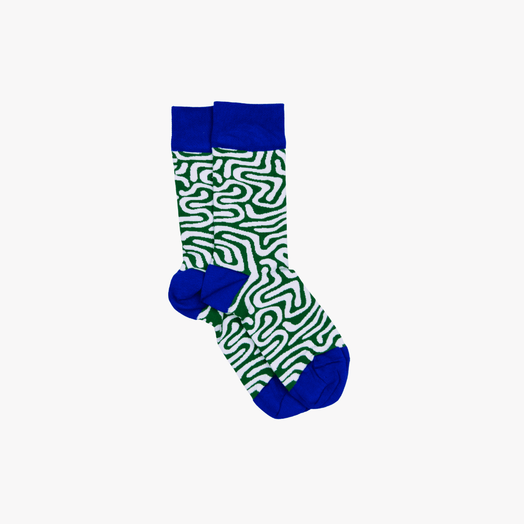 Afropop Socks - Roots Green