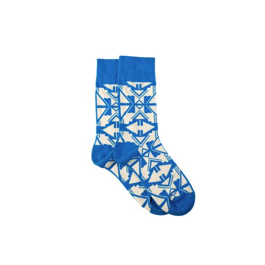 Afropop Socks - Shaka Blue