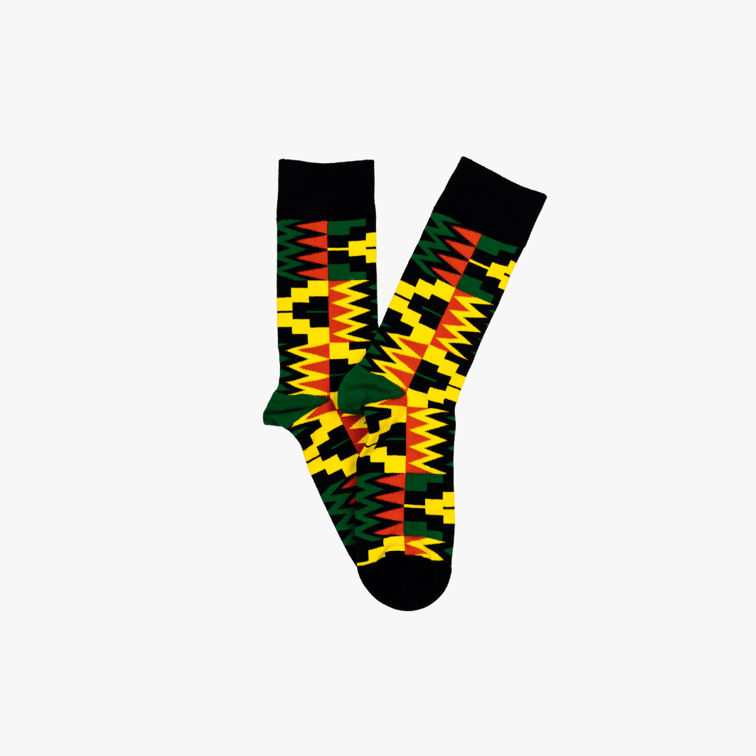 Afropop Socks - Zion Black