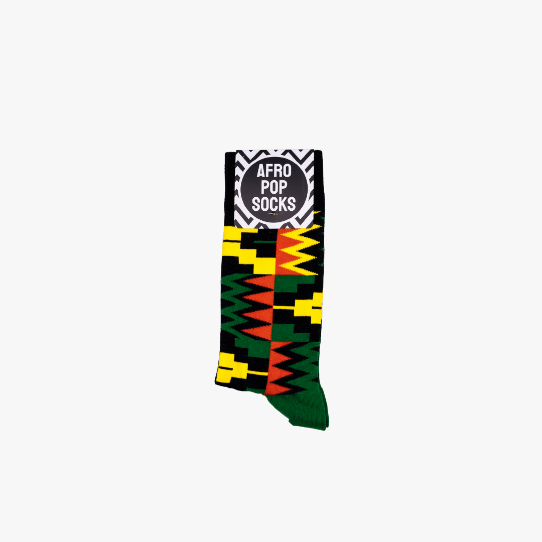 Afropop Socks - Zion Black