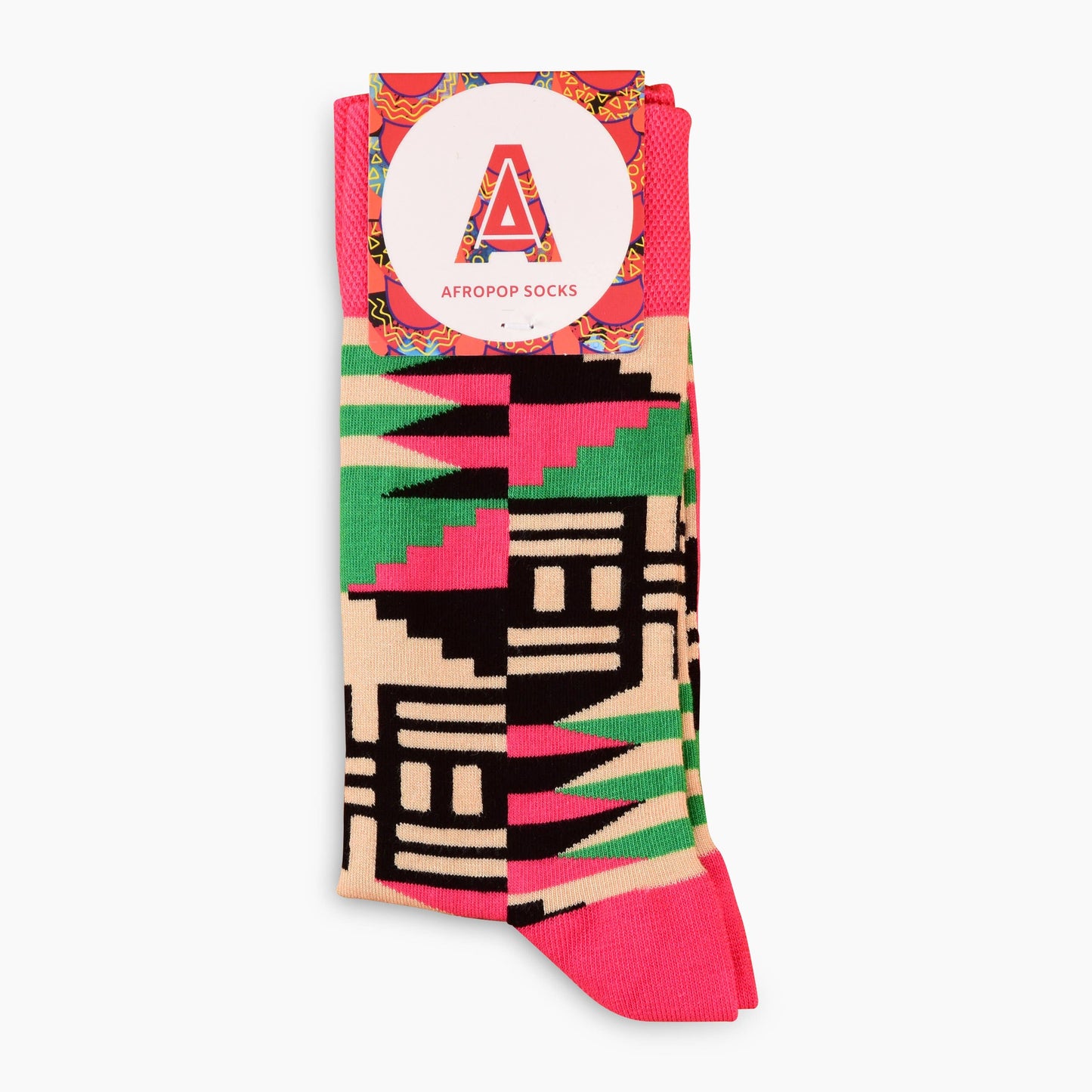 Afropop Socks - Scholar Pink