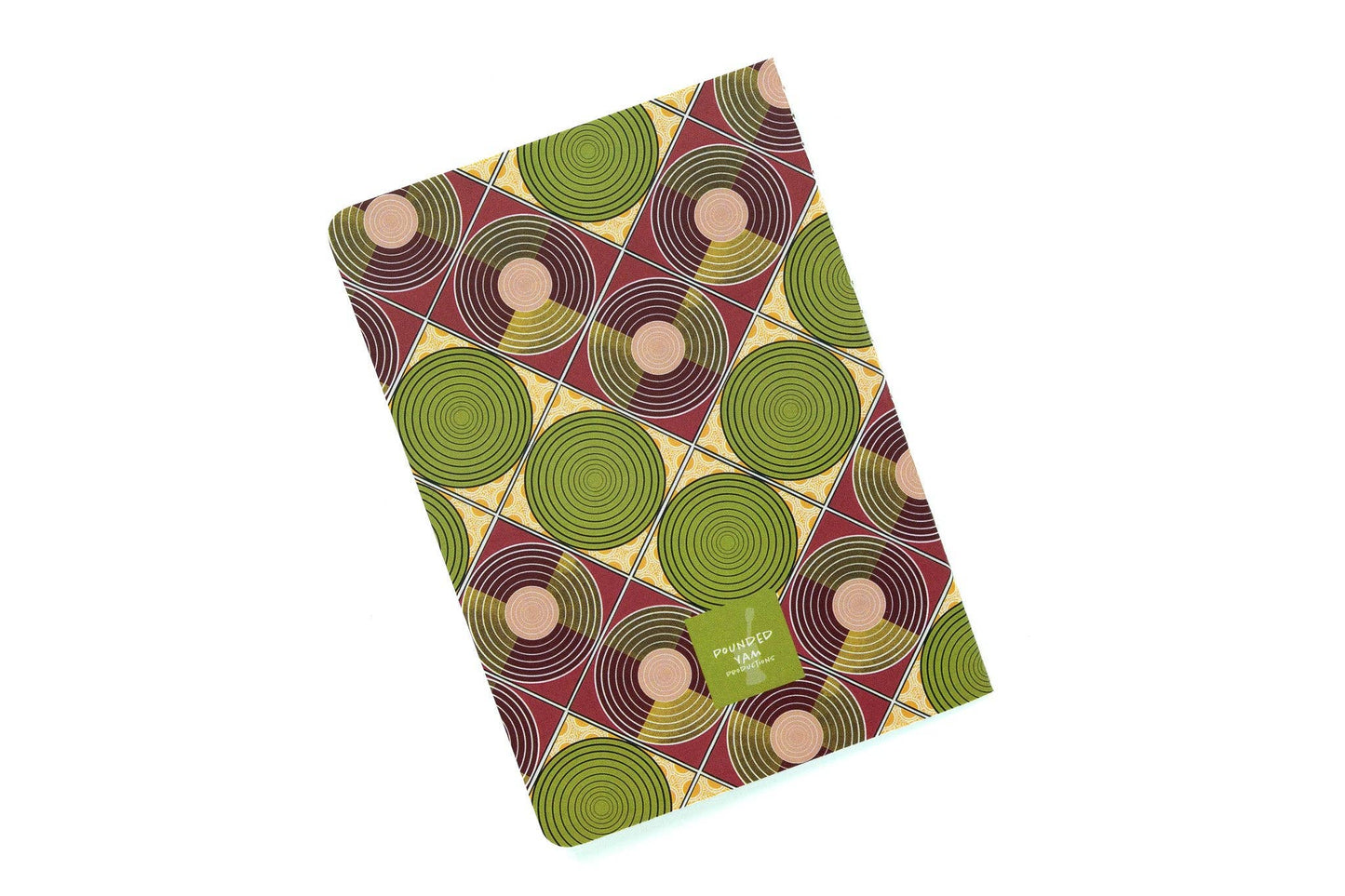African Print Pocket Notebook - Discs (Ankara)