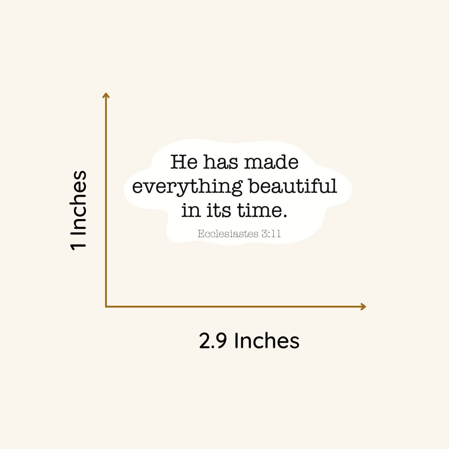 Vinyl Sticker Ecc 3:11 Verse