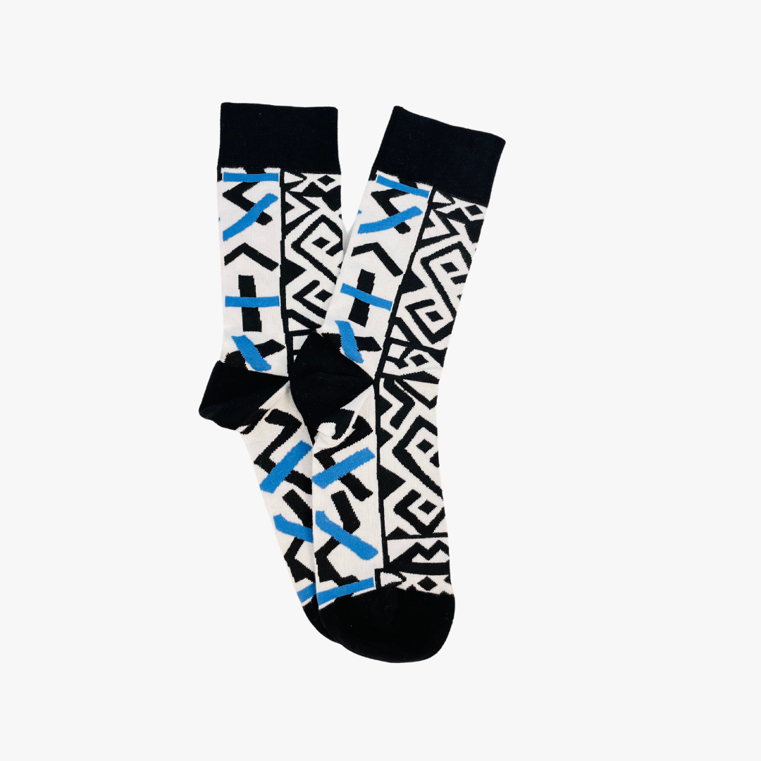 Afropop Socks - Kasai Black