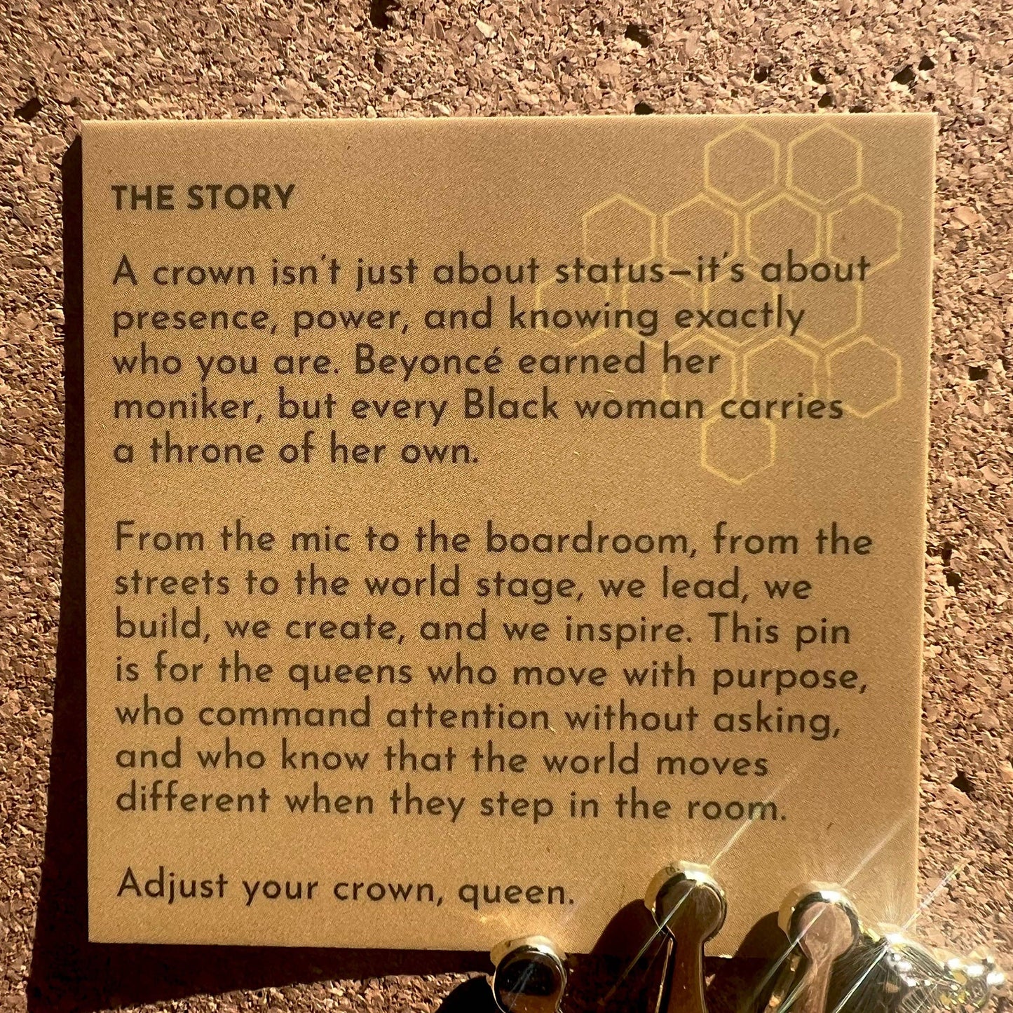 Lapel Pin Queen Bee