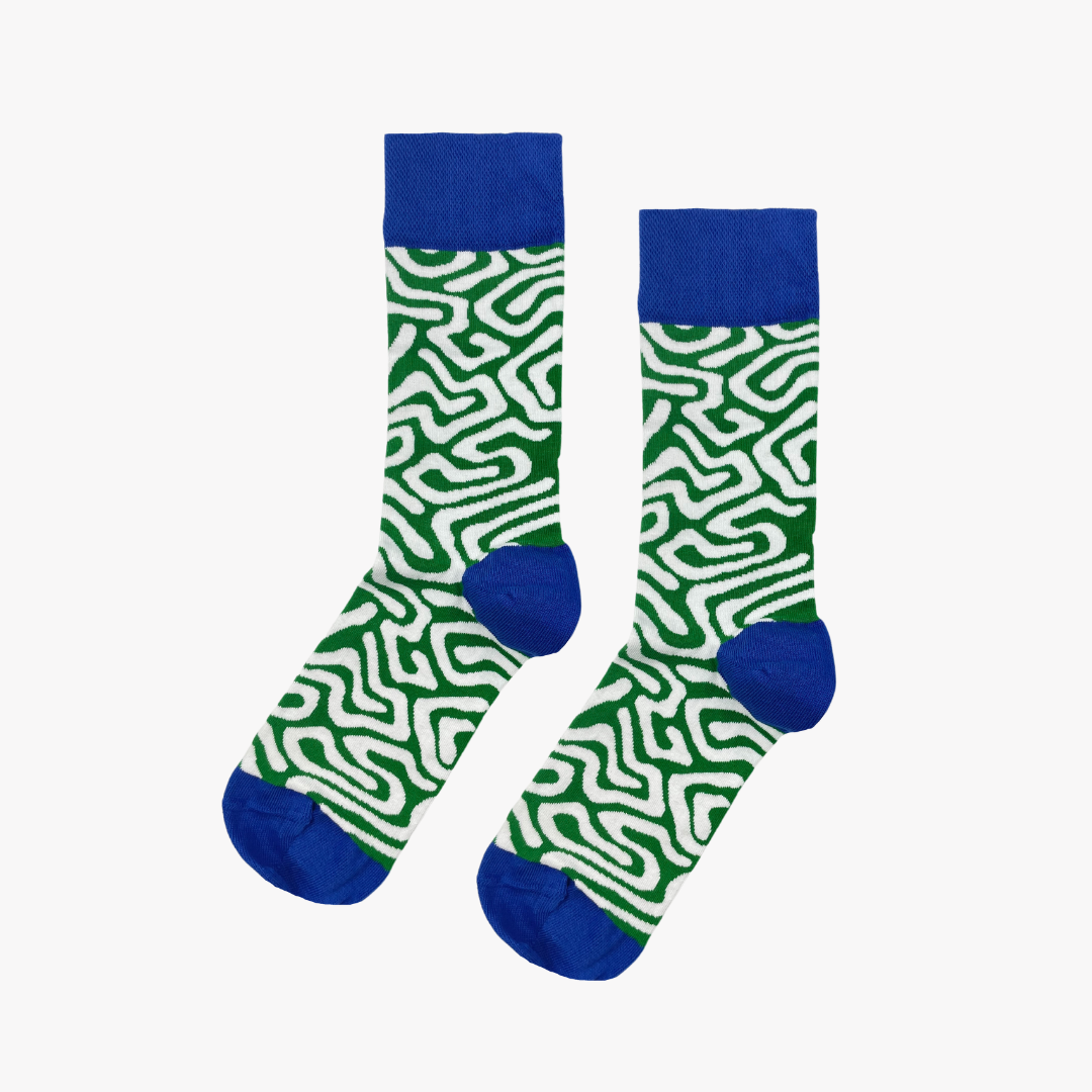 Afropop Socks - Roots Green