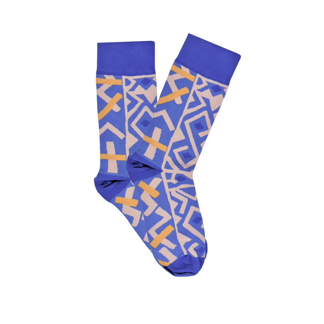 Afropop Socks - Kasai Purple