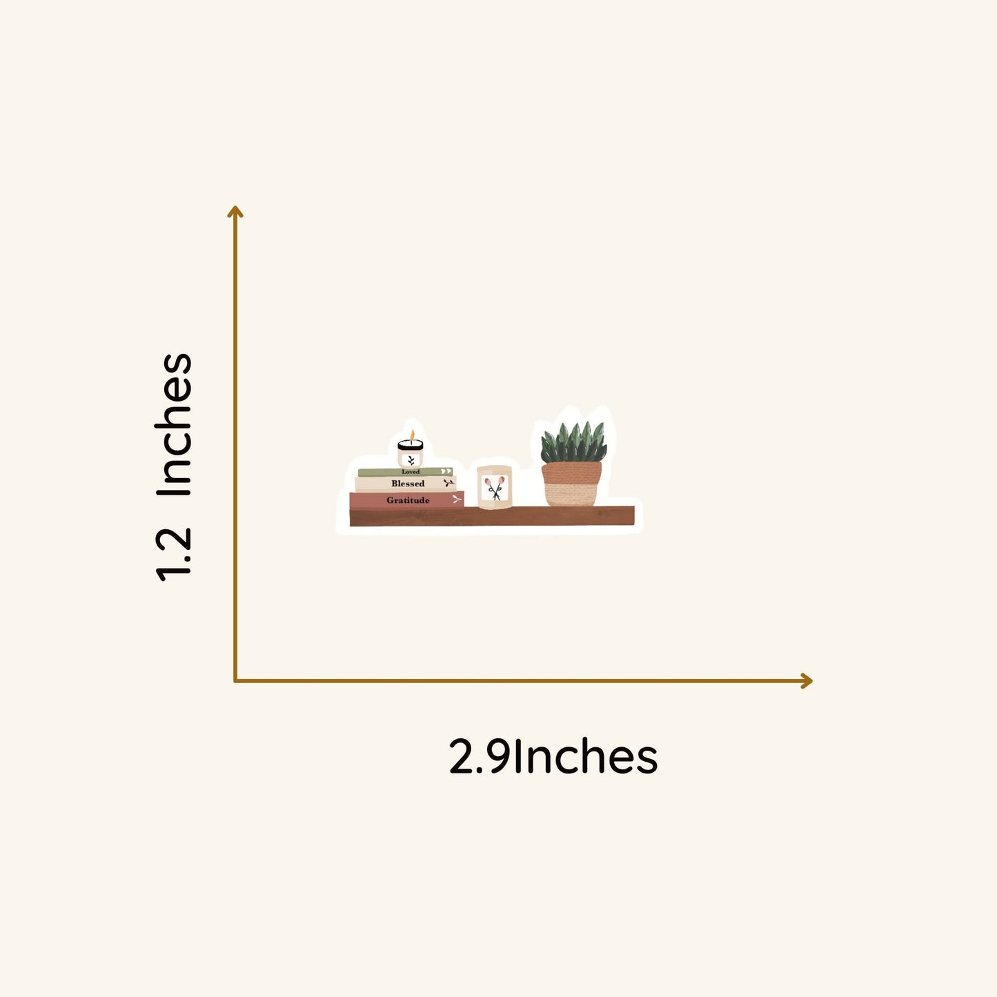 Vinyl Stickers - Book Shelf