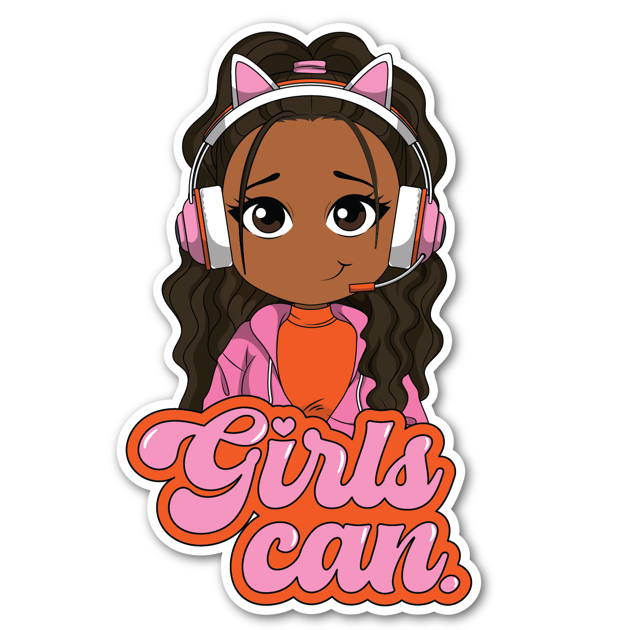 Vinyl Sticker - Girls Can