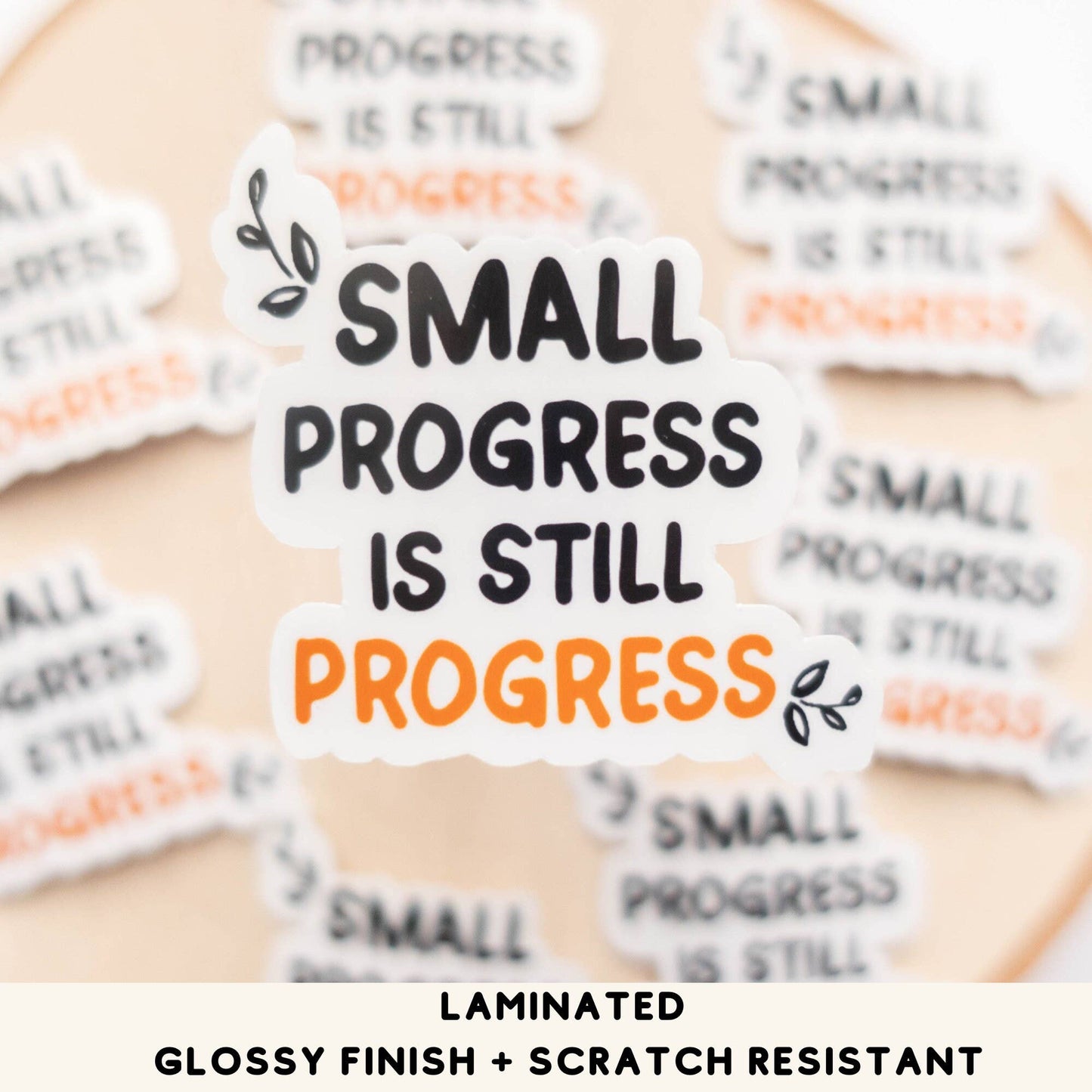 Vinyl Sticker Small Progress Sticker