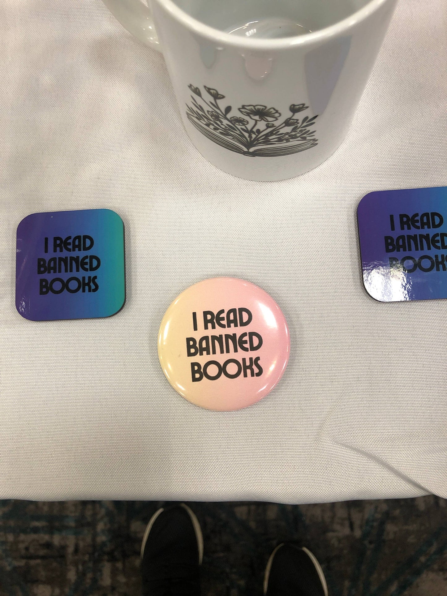 I Read Banned Books Button Pin