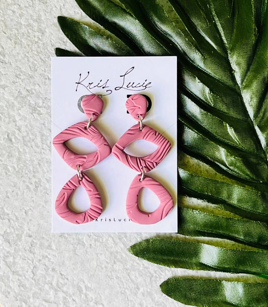Earrings Mauve Dangle