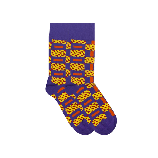 Afropop Socks - Sika Purple