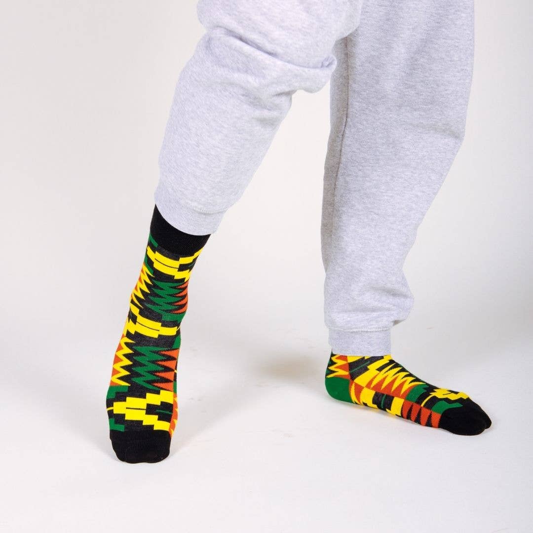 Afropop Socks - Zion Black