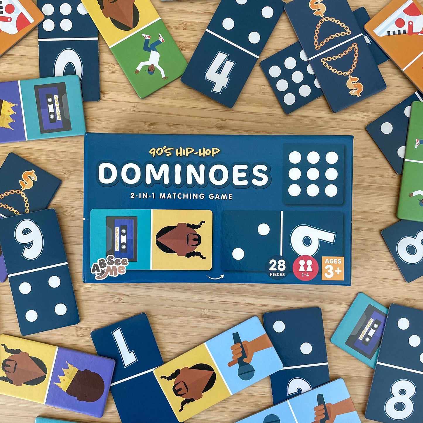 90's Hip-Hop Counting Dominoes