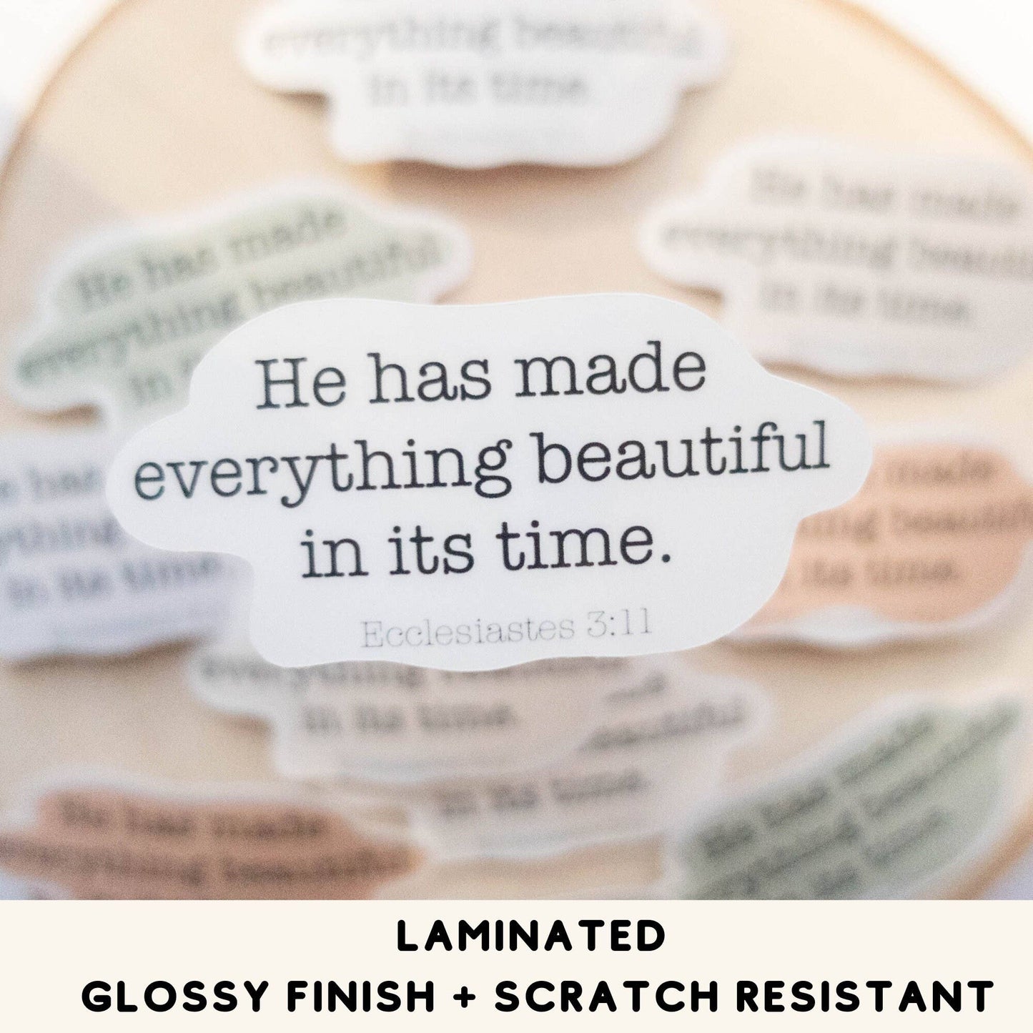 Vinyl Sticker Ecc 3:11 Verse