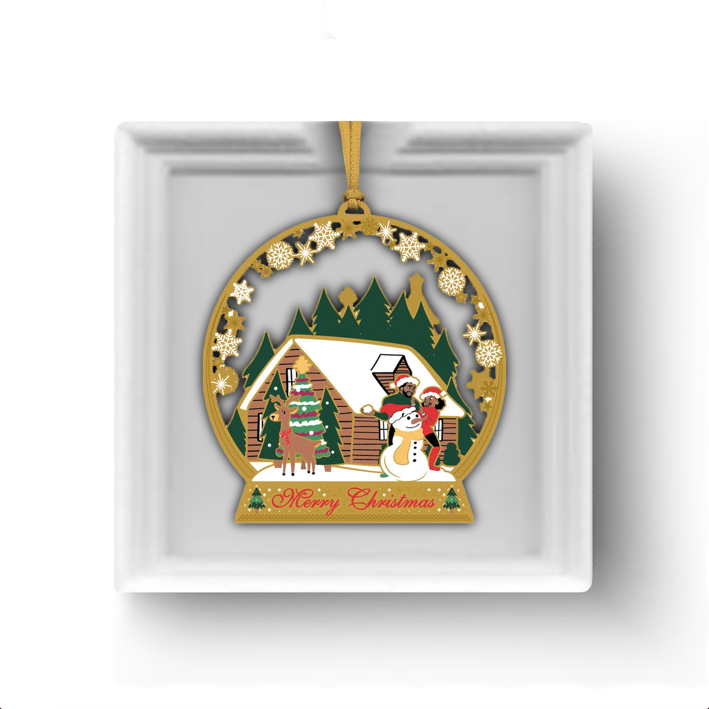 Holiday Snow Globe Ornament