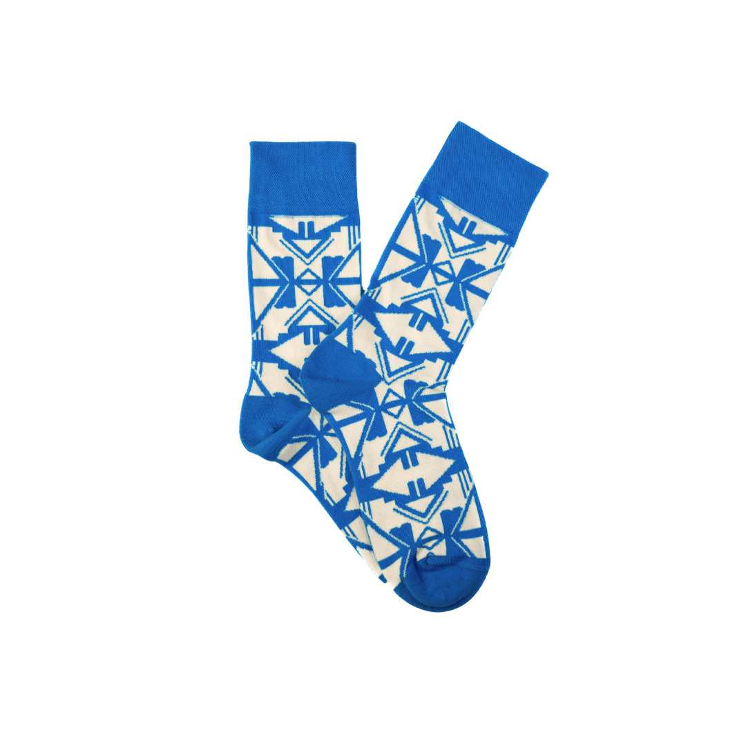Afropop Socks - Shaka Blue