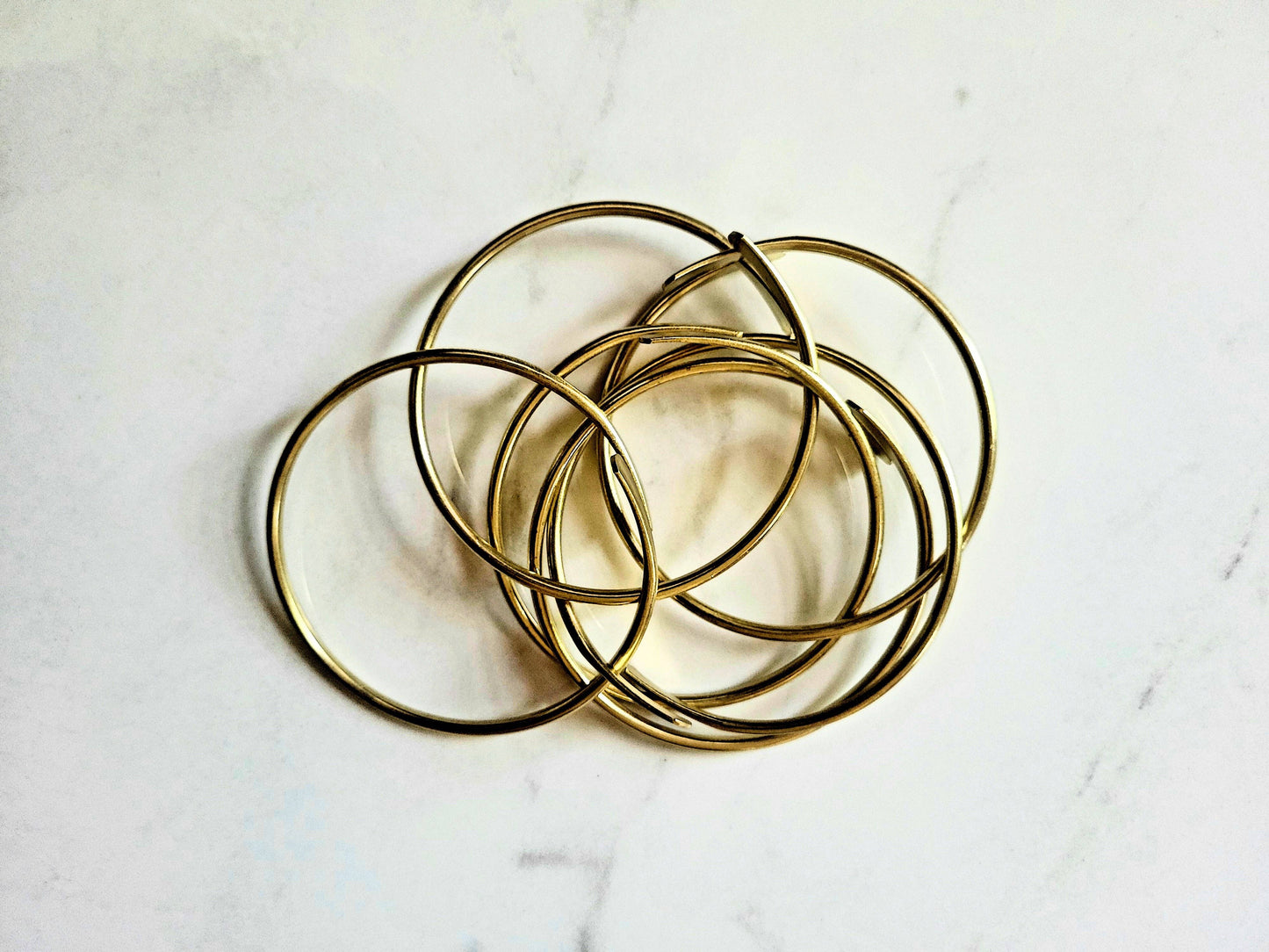Bracelets - Brass Coil Bangles