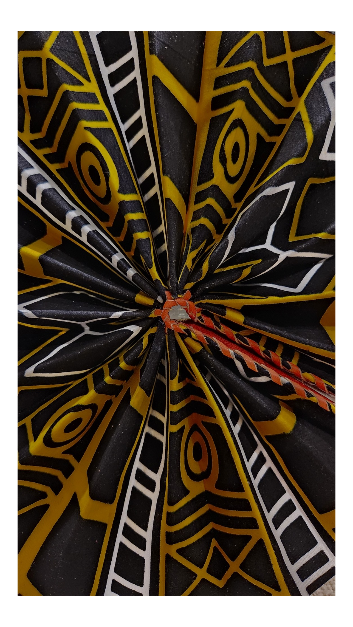 Ankara Fan - Black/Yellow/White