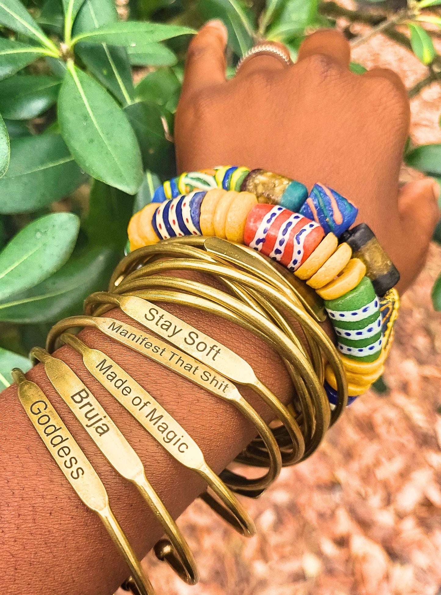 Brass Affirmation Bangles