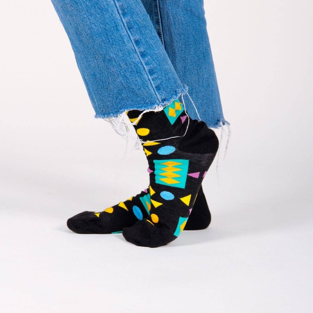 Afro Pop Socks - Retro Black